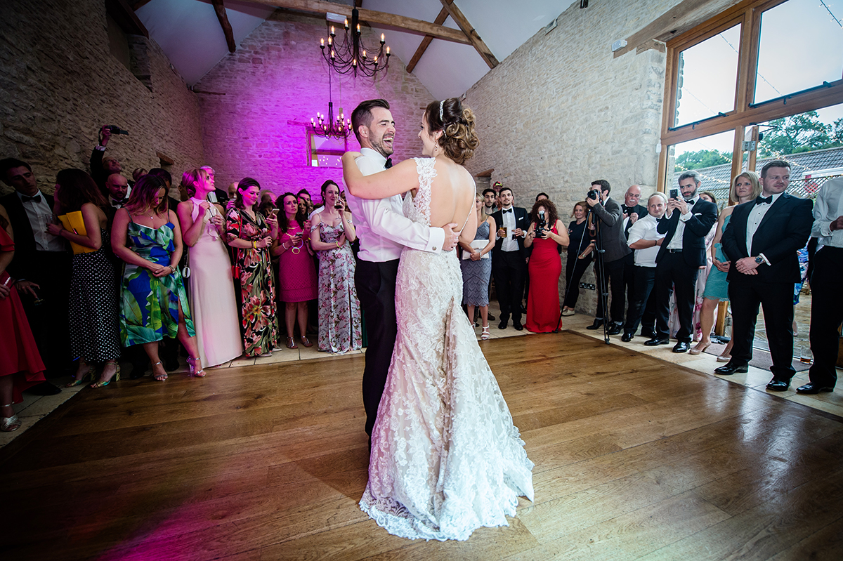 First dance at Kingscote Barn
