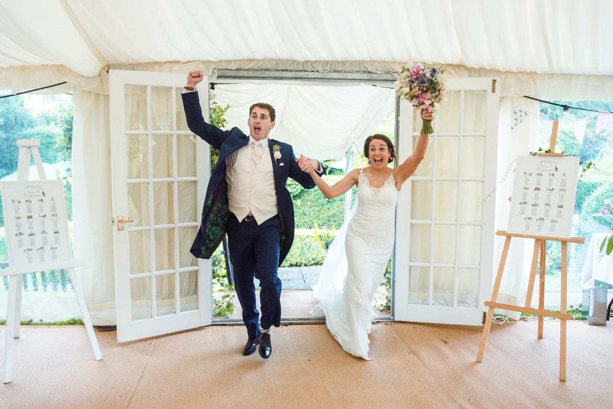 Wedding fun at Owlpen Manor
