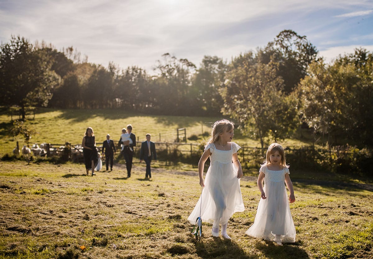 Wedding fun at Owlpen Manor